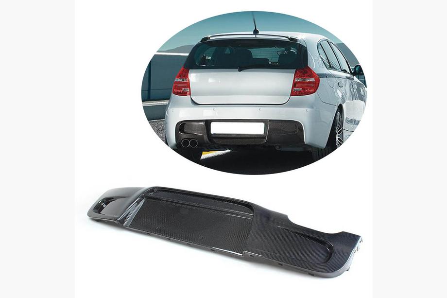 BMW 1 Series E81/E82/E87/E88 2004-2011 Rear Bumper Diffuser V1 for E87 M-Sport, Carbon Photo 1