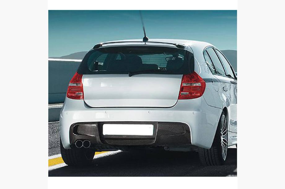 BMW 1 Series E81/E82/E87/E88 2004-2011 Rear Bumper Diffuser V1 for E87 M-Sport, Carbon Photo 2