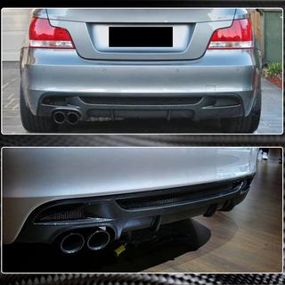 Rear Bumper Diffuser V1 for E82/E88 M-Sport, Carbon BMW 1 Series E81/E82/E87/E88 2004-2011 photo 4