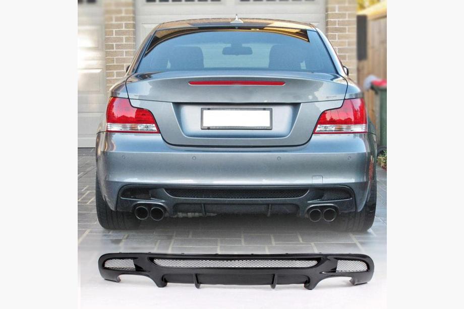 BMW 1 Series E81/E82/E87/E88 2004-2011 Rear Bumper Diffuser V2 (for E82/E88 M-Sport, Carbon) Image