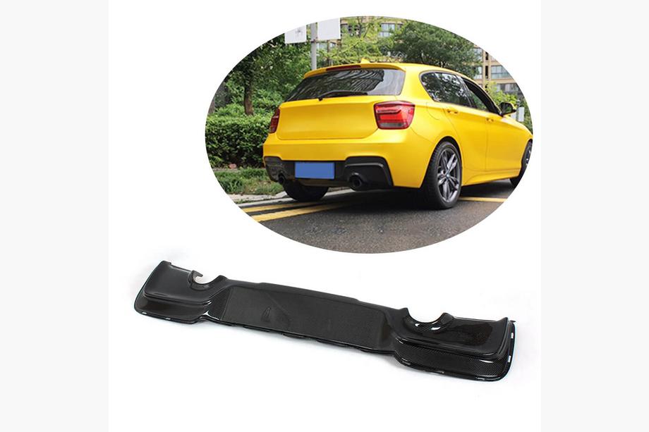 BMW 1 Series F20/F21 2011-2019 Rear Bumper Diffuser for M-Sport 2011-2015, Carbon Image