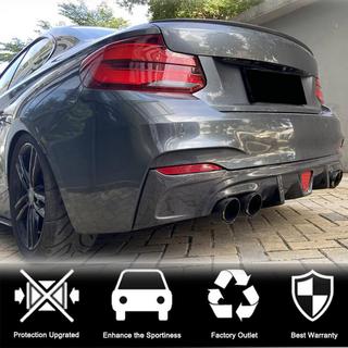 Rear Bumper Diffuser V2 for F22/F23 M-Sport, Carbon BMW 2 Series F22/F23 2014-2021 photo 3