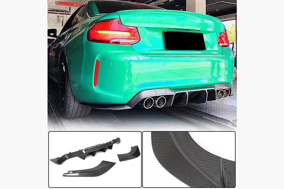 BMW 2 Series F22/F23 2014-2021 Rear Diffuser V1 for F87 M2/M2C, Carbon Photo 2