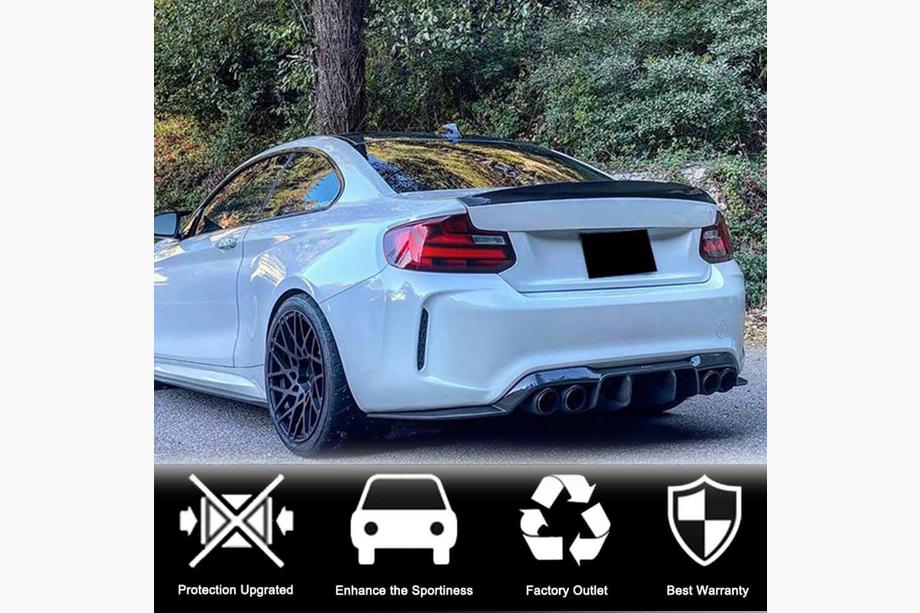 BMW 2 Series F22/F23 2014-2021 Rear Diffuser V1 for F87 M2/M2C, Carbon Photo 3