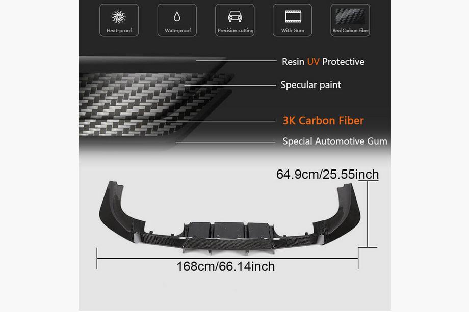 BMW 2 Series F22/F23 2014-2021 Rear Diffuser V1 for F87 M2/M2C, Carbon Photo 6