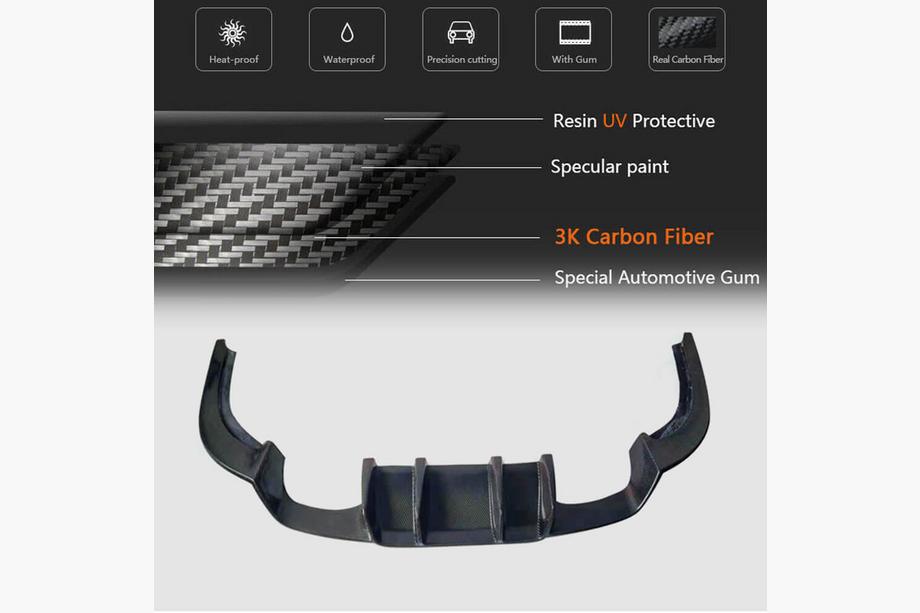 BMW 2 Series F22/F23 2014-2021 Rear Diffuser V1 for F87 M2/M2C, Carbon Photo 10