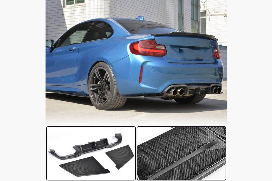 BMW 2 Series F22/F23 2014-2021 Rear Diffuser V3 (for F87 M2/M2C, Carbon) Image