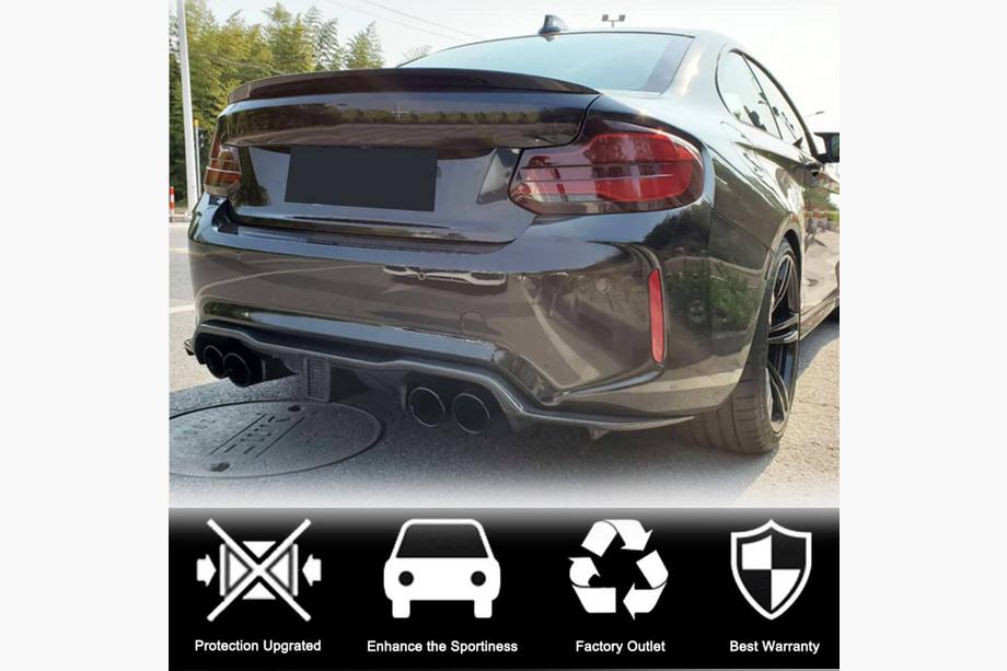 BMW 2 Series F22/F23 2014-2021 Rear Diffuser V7 (for F87 M2/M2C, Carbon) Photo 2