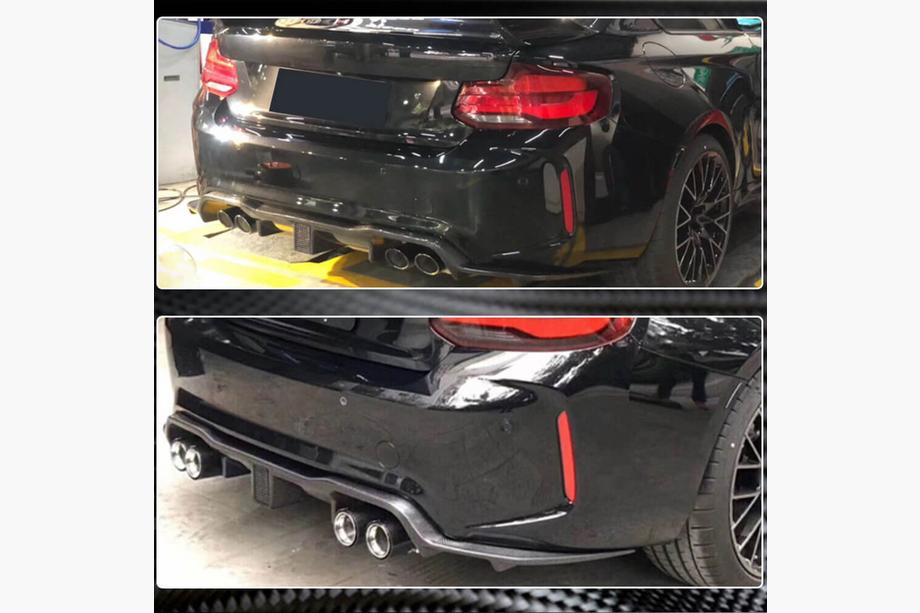 BMW 2 Series F22/F23 2014-2021 Rear Diffuser V7 (for F87 M2/M2C, Carbon) Photo 3