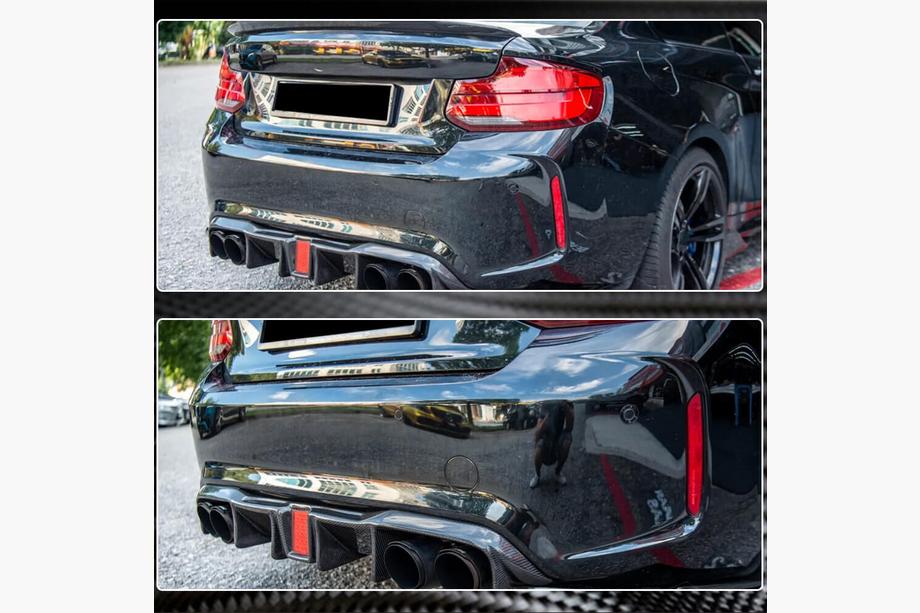BMW 2 Series F22/F23 2014-2021 Rear Diffuser V8 (for F87 M2/M2C, Carbon) Photo 5