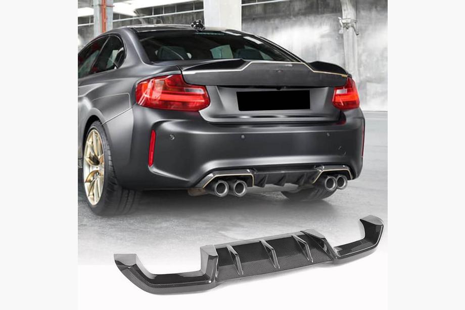 BMW 2 Series F22/F23 2014-2021 Rear Diffuser V5 for F87 M2/M2C, Carbon Photo 1