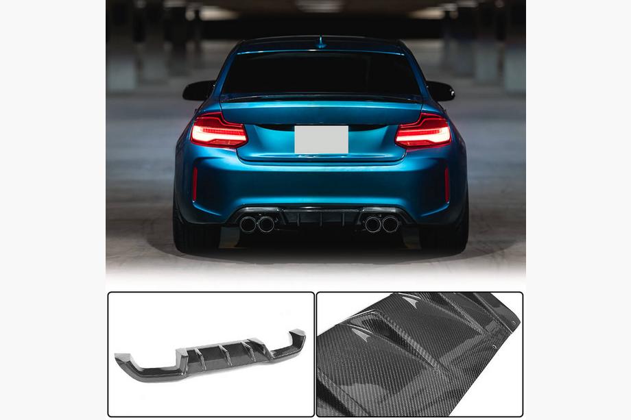 BMW 2 Series F22/F23 2014-2021 Rear Diffuser V5 for F87 M2/M2C, Carbon Photo 2