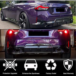 Rear Bumper Diffuser V2 (for M-Sport, Carbon) BMW 2 Series G42 2021- photo 2