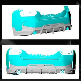 Rear Bumper Diffuser V1 (for M-Sport, Carbon) BMW 2 Series G42 2021- photo 2