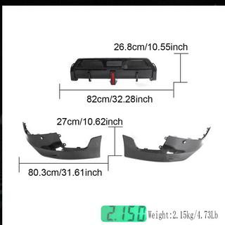 Rear Bumper Diffuser V1 (for M-Sport, Carbon) BMW 2 Series G42 2021- photo 4