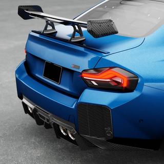 Rear Bumper Diffuser V2 (for G87, Carbon) BMW 2 Series G42 2021- photo 2