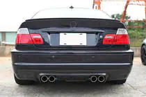 BMW 3 Series E46 1998-2006 Rear Bumper Diffuser V3 (for M3, Carbon) photo 3