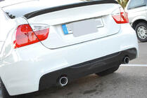 BMW 3 Series E90/E91 2005-2011 Rear Bumper Diffuser V3 for E90 M-Sport, Carbon photo 3