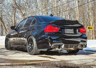 BMW 3 Series E90/E91 2005-2011 Rear Bumper Diffuser V1 for E90 M-Sport, Carbon photo 2