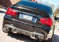 BMW 3 Series E90/E91 2005-2011 Rear Bumper Diffuser FRP V5 (for E90 M Sport) photo 6