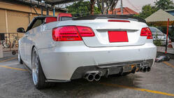 BMW 3 Series E92/E93 2006–2013 Rear Bumper Diffuser V1 (for M-Sport, Carbon) photo 3