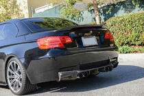 BMW 3 Series E90/E91 2005-2011 Rear Bumper Diffuser Carbon V2 (for E92/E93 M3) photo 4