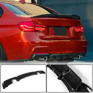 Rear Bumper Diffuser V1 for F30 M-Sport, Carbon BMW 3 Series F30/F31 2012-2019 photo 2