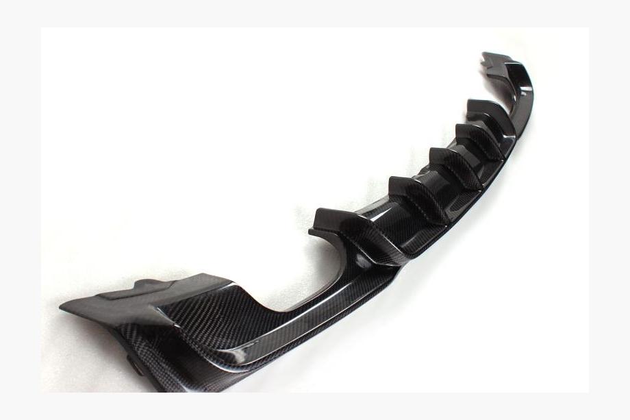 BMW 3 Series F30/F31 2012-2019 Rear Bumper Diffuser V4 (for F30 M-Sport, Carbon) Image