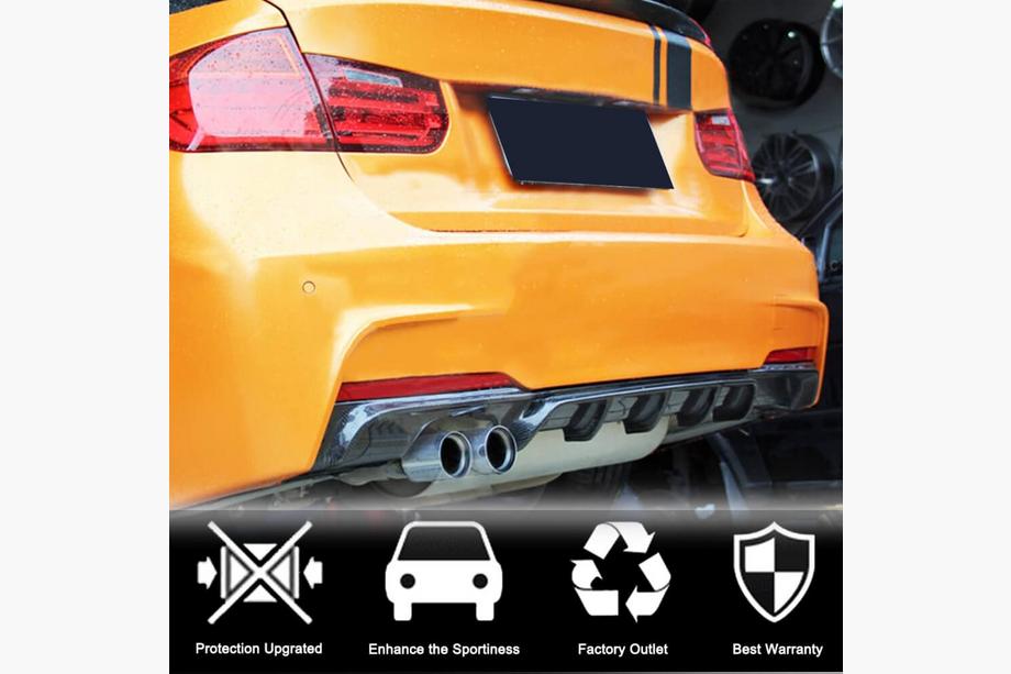 BMW 3 Series F30/F31 2012-2019 Rear Bumper Diffuser FRP V8 (for M-Sport) Photo 2