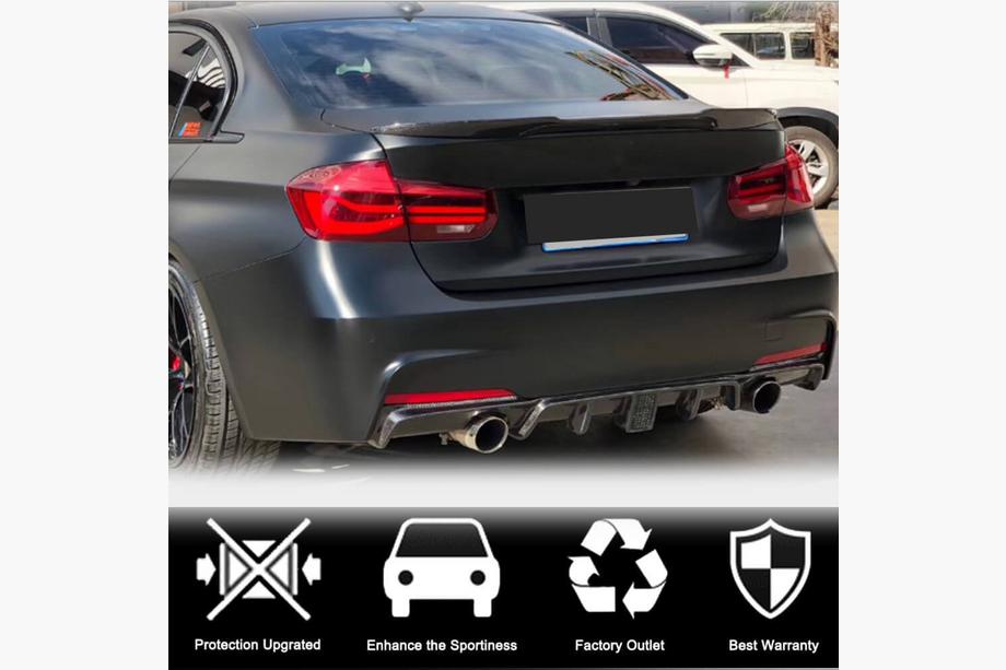 BMW 3 Series F30/F31 2012-2019 Rear Bumper Diffuser Carbon V9 (for M-Sport) Photo 3