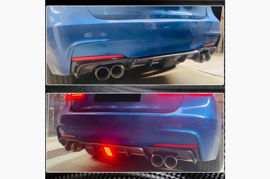 BMW 3 Series F30/F31 2012-2019 Rear Bumper Diffuser Carbon V9 (for M-Sport) Photo 6