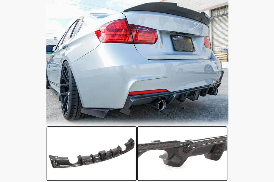 BMW 3 Series F30/F31 2012-2019 Rear Bumper Diffuser Carbon V9 (for M-Sport) Photo 8