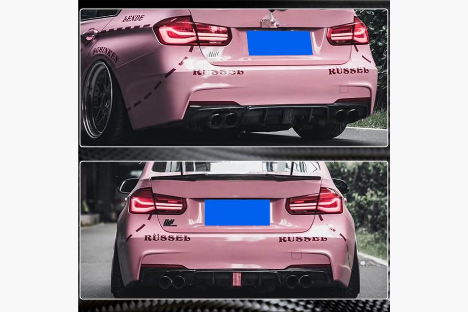 BMW 3 Series F30/F31 2012-2019 Rear Bumper Diffuser Carbon V9 (for M-Sport) Photo 10