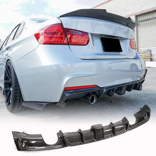 Rear Bumper Diffuser V2 for F30 M-Sport, Carbon BMW 3 Series F30/F31 2012-2019 photo 1
