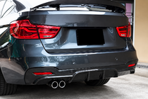 BMW 3 Series F34 2013–2020 Rear Bumper Diffuser V1 for F34 M-Sport, Carbon photo 2
