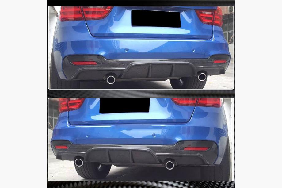 BMW 3 Series F34 2013–2020 Rear Bumper Diffuser V2 for F34 M-Sport, Carbon Photo 5