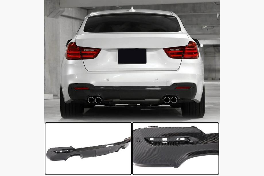 BMW 3 Series F34 2013–2020 Rear Bumper Diffuser V3 (for F34 M-Sport, Carbon) Photo 1