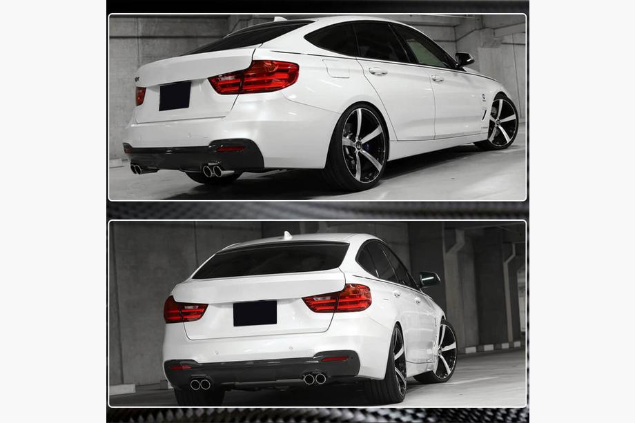 BMW 3 Series F34 2013–2020 Rear Bumper Diffuser V3 (for F34 M-Sport, Carbon) Photo 4