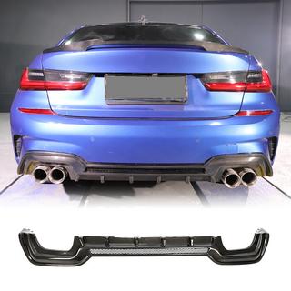 Rear Bumper Diffuser V2 (for M-Sport 2018-2022, Carbon) BMW 3 Series G20/G21 2018- photo 1