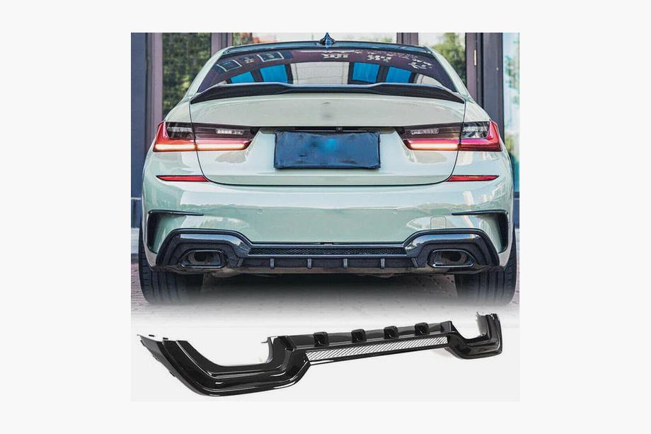 BMW 3 Series G20/G21 2018- Rear Bumper Diffuser FRP V3 (2019-2021, M-Sport) Photo 1