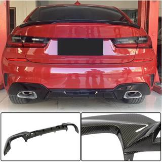 Rear Bumper Diffuser V4 for M-Sport 2018-2022, Carbon BMW 3 Series G20/G21 2018- photo 1