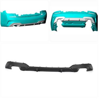 Rear Diffuser V5 for M-Sport 2018-2022, Carbon BMW 3 Series G20/G21 2018- photo 2
