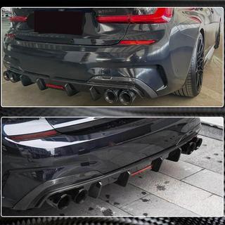 Rear Bumper Diffuser V6 (for M-Sport 2018-2022, Carbon) BMW 3 Series G20/G21 2018- photo 4