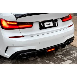 Rear Bumper Diffuser V6 (for M-Sport 2018-2022, Carbon) BMW 3 Series G20/G21 2018- photo 1