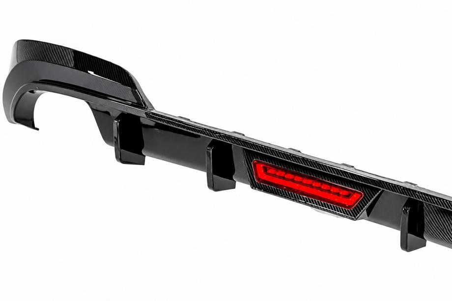 BMW 3 Series G20/G21 2018- Rear Bumper Diffuser V6 (for M-Sport 2018-2022, Carbon) Photo 4