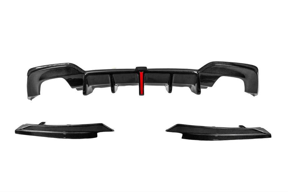 BMW 3 Series G20/G21 2018- Rear Bumper Diffuser V3 (for M-Sport 2018-2022, Carbon) Photo 2
