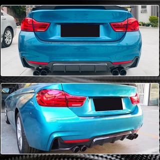 Rear Bumper Diffuser V1 (for M-Sport, Carbon) BMW 4 Series F32/F33/F36 2012-2020 photo 4