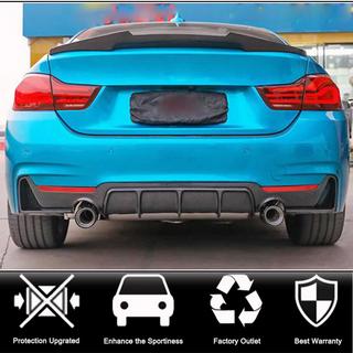 Rear Bumper Diffuser V4 (for M-Sport, Carbon) BMW 4 Series F32/F33/F36 2012-2020 photo 3