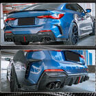 BMW 4 Series G22/23/26 2020- Rear Bumper Diffuser FRP V4 (M-Sport) photo 4