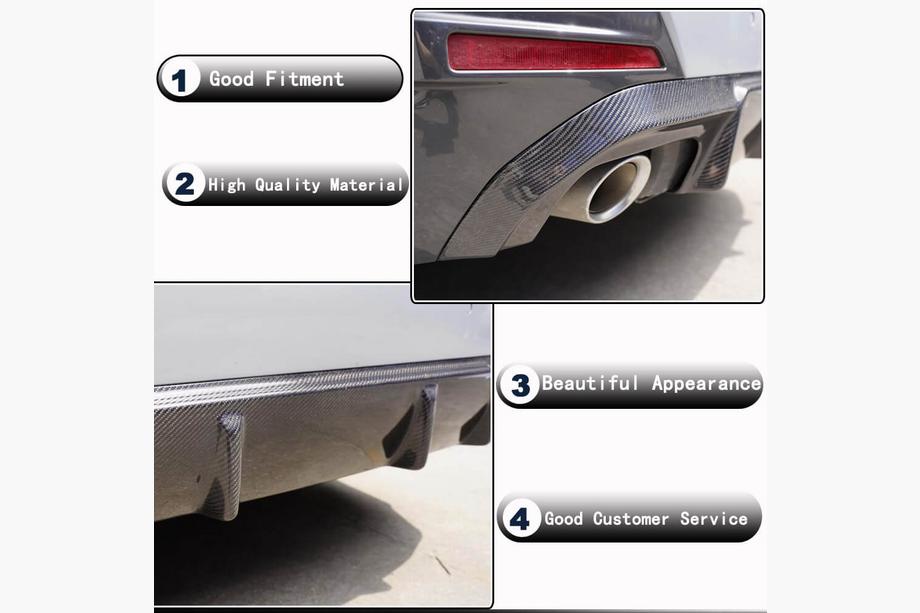 BMW 4 Series G22/23/26 2020- Rear Diffuser V1 for G26 M-Sport, Carbon Photo 3